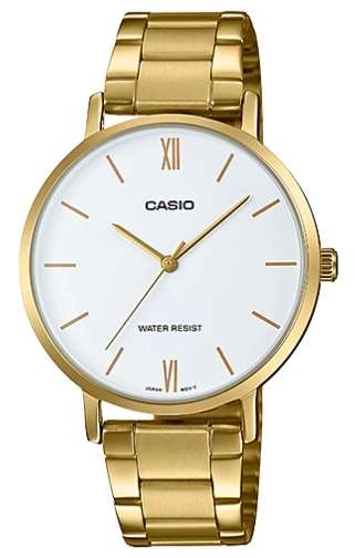 CASIO COLLECTION MINIMAL GOLD - WHITE (LTP-VT01G-7BUDF)