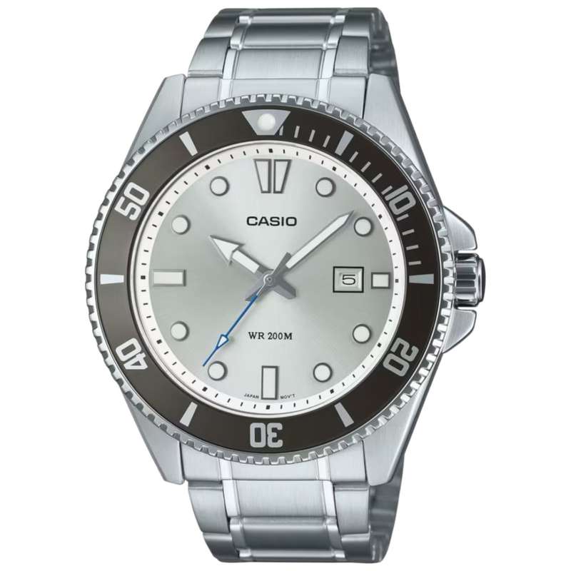 CASIO SPORT DIVER DATE 200M - ARGENTEE (MDV-107D-7AVDF)