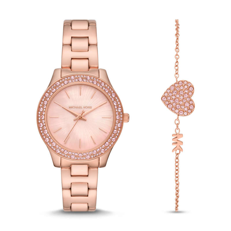 Michael Kors Women's Jewellery Set - Watch & Bracelet (MK1068SET) - Liliane Collection