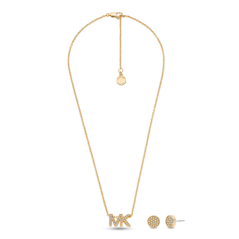 MICHAEL KORS FASHION JEWELS FASHION Special Pack Necklace + Earrings (MKJ8019SET)