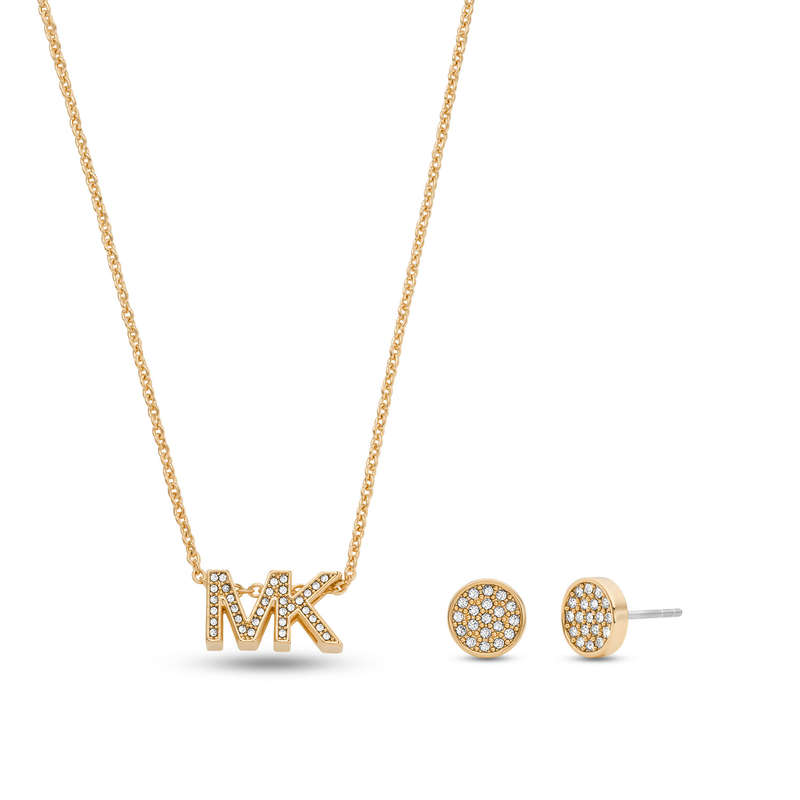 MICHAEL KORS FASHION JEWELS FASHION Special Pack Necklace + Earrings (MKJ8019SET)