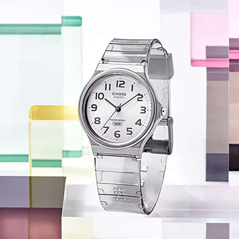 CASIO COLLECTION POP TRANSLUCID GREY ***SPECIAL PRICE*** (MQ-24S-8BEF)