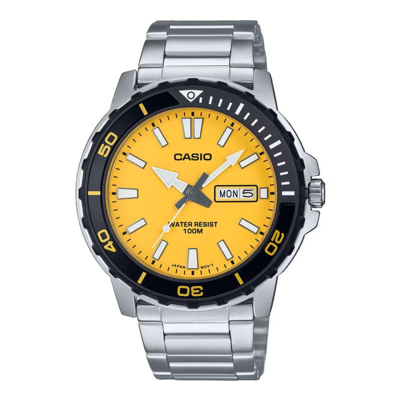 CASIO SPORT DIVER 100M - YELLOW (MTD-125D-9AVDF)