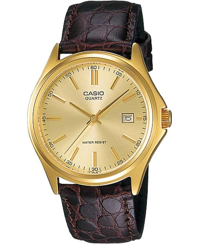 CASIO COLLECTION DATE LEATHER - GOLD (MTP-1183Q-9ADF)