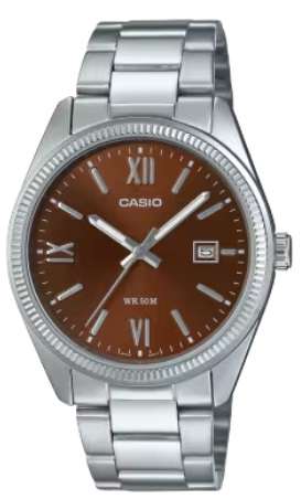 CASIO COLLECTION DATE - BROWN (MTP-1302DD-5AVDF)