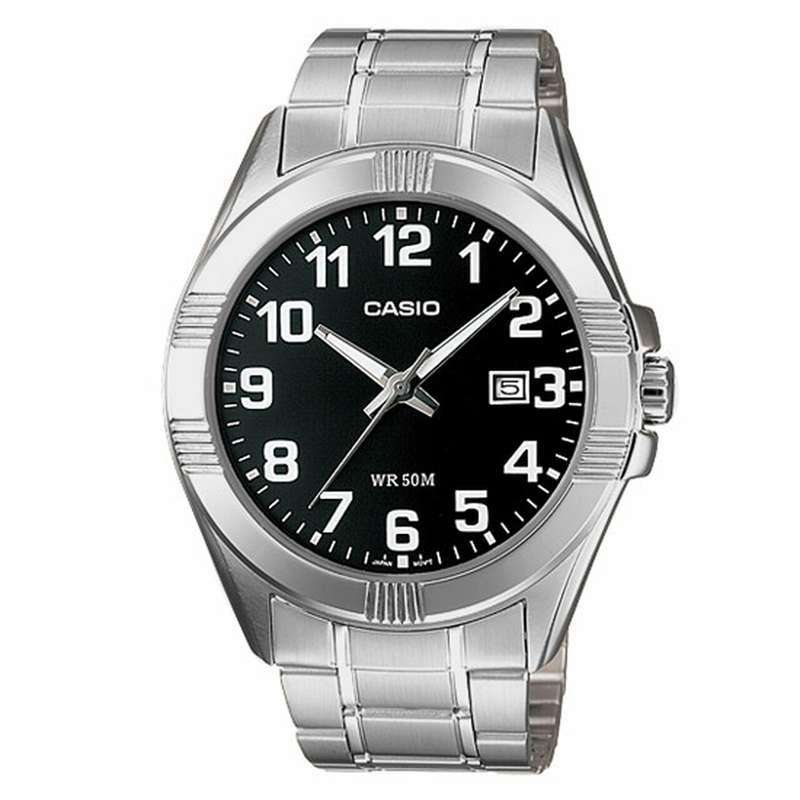 CASIO COLLECTION BOLD DATE - BLACK (MTP-1308D-1BVDF)