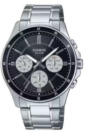CASIO COLLECTION MULTIFUNCTION CALENDAR - BLACK & WHITE PANDA (MTP-1374D-1A3VDF)