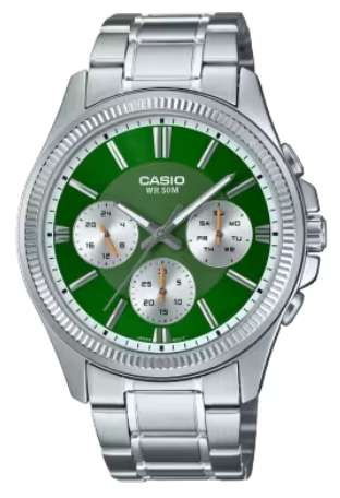 CASIO DAY DATE MULTIFUNCTION - GREEN (MTP-1375D-3AVDF)