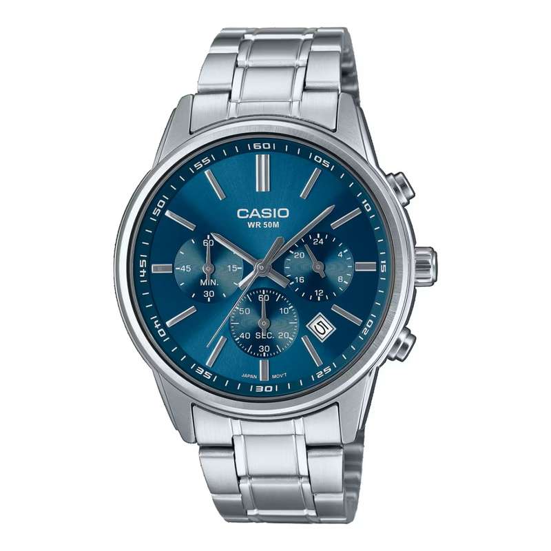 CASIO COLLECTION CHRONO DATE - BLUE (MTP-E515D-2A1VDF)