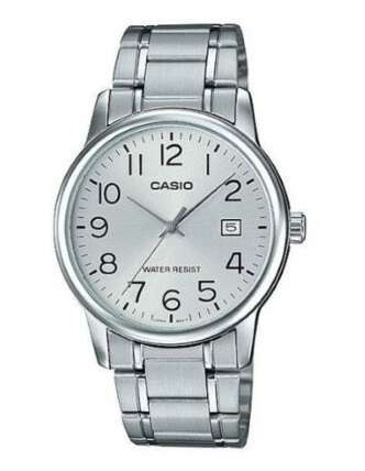 CASIO COLLECTION DATE STEEL - SILVER (MTP-V002D-7BUDF)