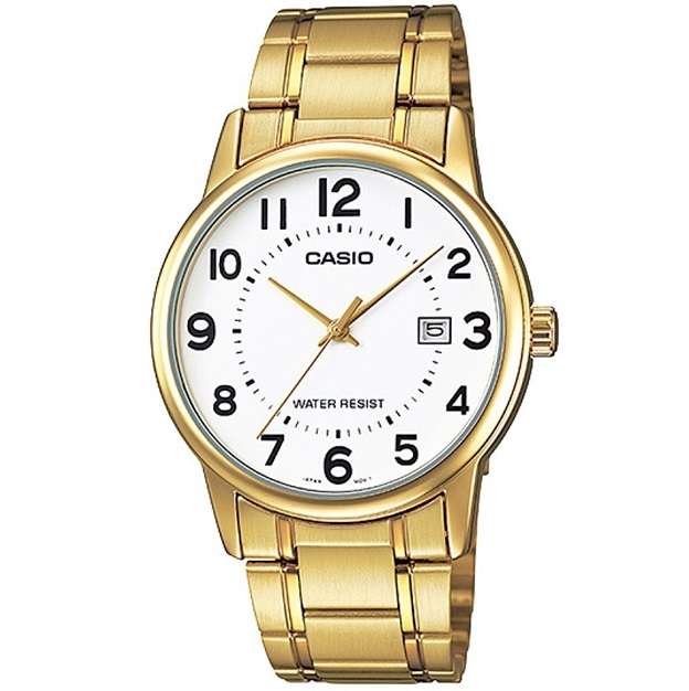 CASIO COLLECTION DATE GOLD - WHITE (MTP-V002G-7B2UDF)