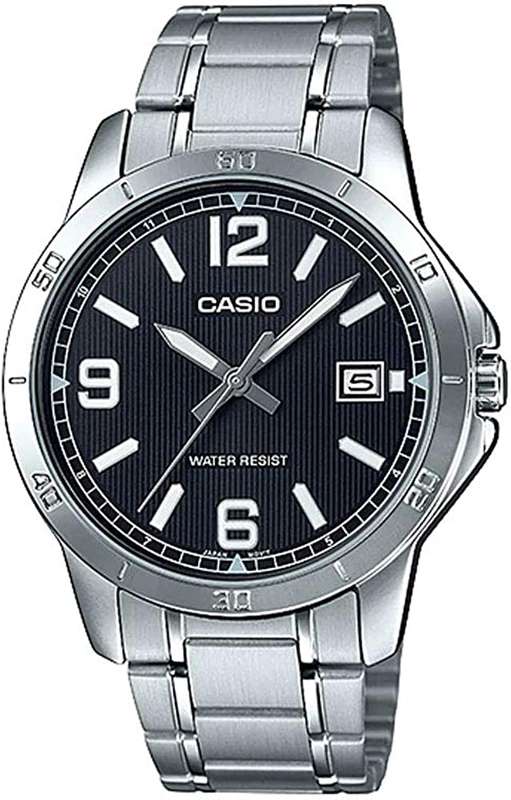 CASIO COLLECTION CASUAL DATE - BLACK (MTP-V004D-1B2UDF)