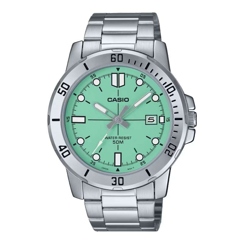 CASIO SPORT COLLECTION DIVER 50M - AQUA GREEN (MTP-VD01D-3E1VUDF)