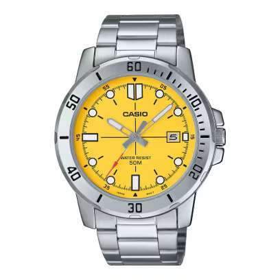 CASIO SPORT COLLECTION DIVER 50M - YELLOW (MTP-VD01D-9EVUDF)