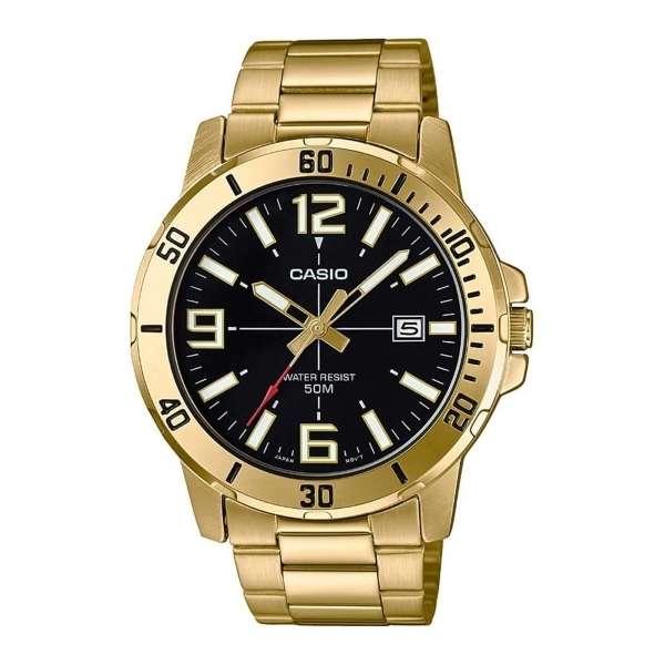 CASIO SPORT COLLECTION DIVER 50M GOLD - BLACK (MTP-VD01G-1BVUDF)