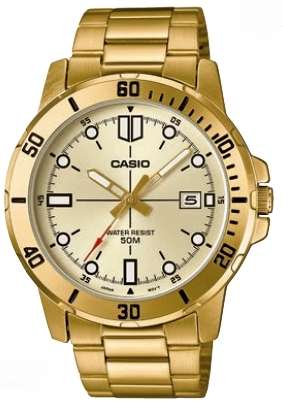 CASIO SPORT COLLECTION DIVER 50M - FULL GOLD (MTP-VD01G-9EVUDF)