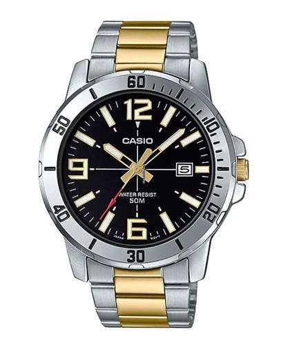 CASIO SPORT COLLECTION DIVER 50M TWO TONES - BLACK (MTP-VD01SG-1BVUDF)