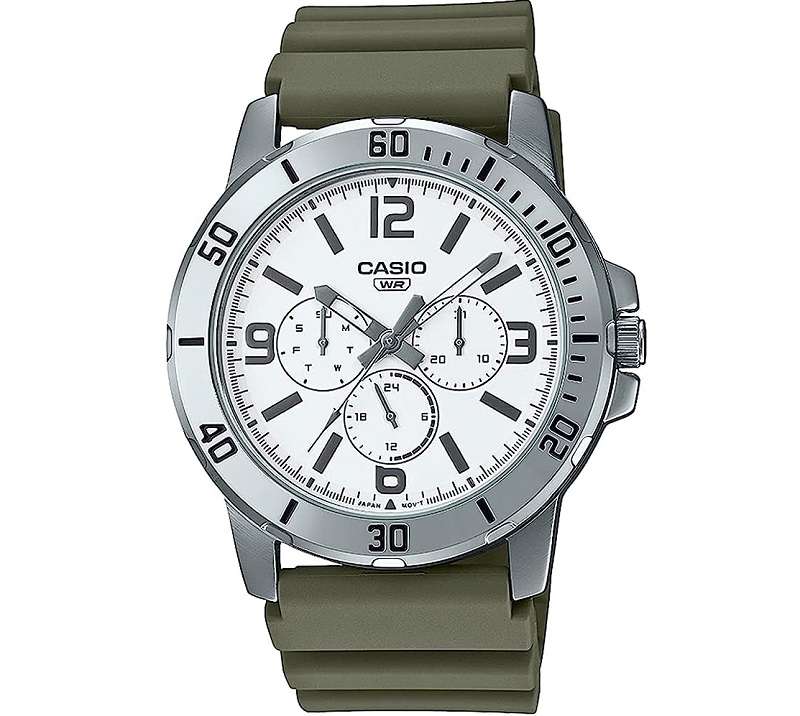 CASIO COLLECTION DIVER MULTIFUCTION - WHITE (MTP-VD300-3BUDF)