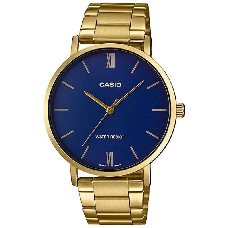 CASIO COLLECTION MINIMAL GOLD - BLUE (MTP-VT01G-2BUDF)