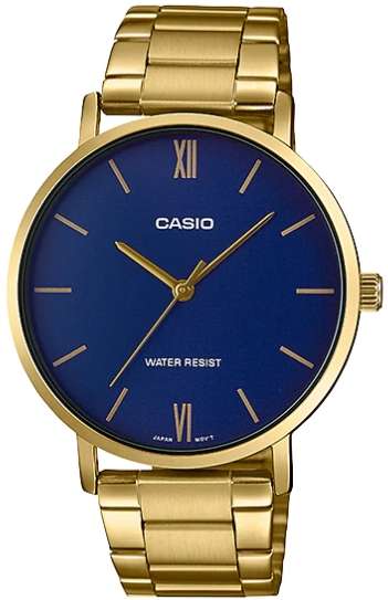 CASIO COLLECTION MINIMAL GOLD - BLUE (MTP-VT01GB-2B)