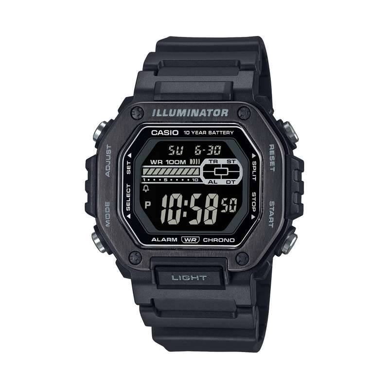 CASIO SPORT DIVER - OVERSIZE BLACK - ILLUMINATOR 10 YEARS BATTERY (MWD-110HB-1BVEF)