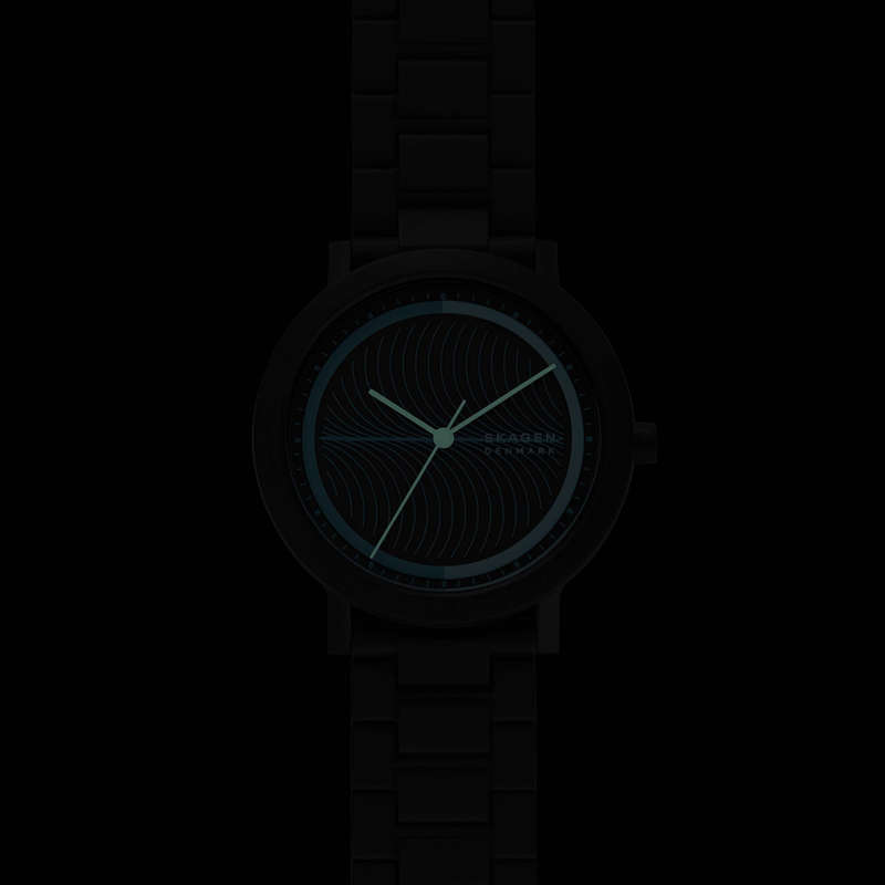 SKAGEN DENMARK AAREN OCEAN CAVIAR (Material: #tide ocean material) (SKW6769)