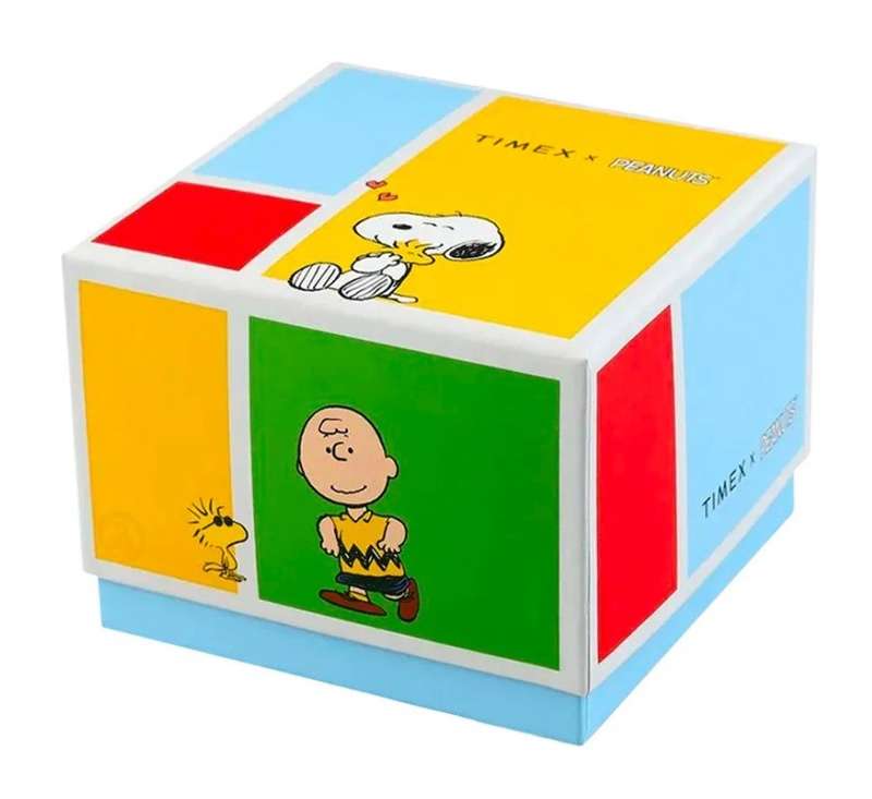 TIMEX PEANUTS COLLECTION - THE WATERBURY - Snoopy Woodstock Ice Skating - Special Pack (TW2V60200)