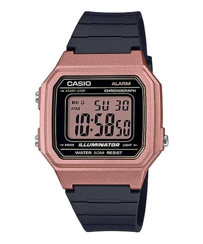 CASIO TIMELESS COLLECTION SPORT ILLUMINATOR WR 50M, ALARM, CHRONOGRAPH - BRONZE - METAL SERIE (W-...