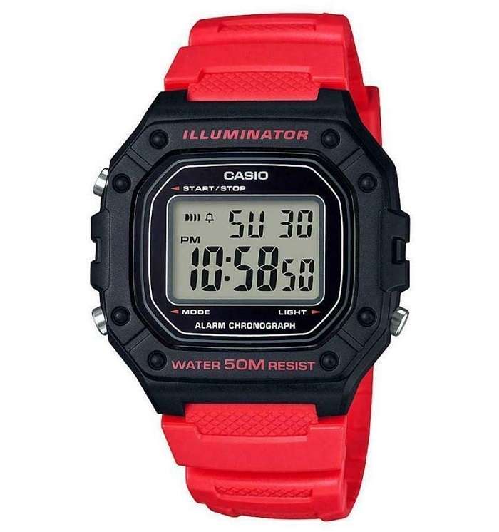 âCASIO TIMELESS COLLECTION SPORT ILLUMINATOR WR 50M, ALARM, CHRONOGRAPH - BLACK - VIVID (B...