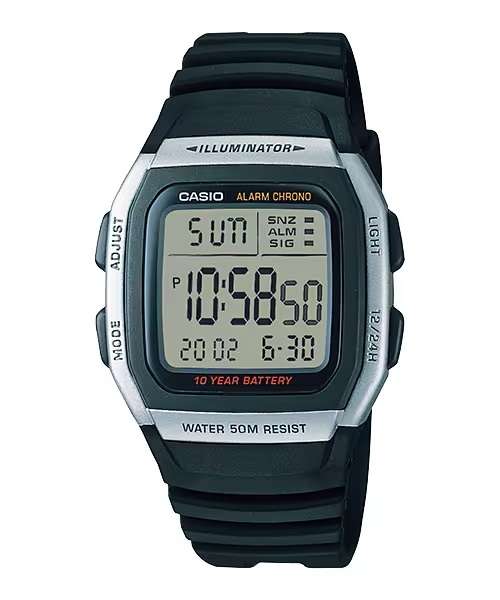 CASIO COLLECTION ILLUMINATOR 10 YEARS BATTERY (W-96H-1AVDF)