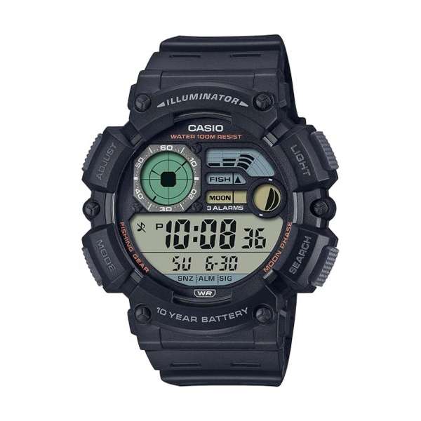 CASIO SPORT ILLUMINATOR 10 YEARS BATTERY - BLACK (WS-1500H-1AVEF)