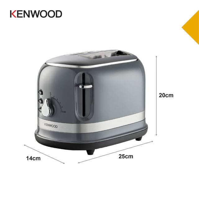 Kenwood - Moderna 2 Slice Toaster Grey - TCM55.000GY