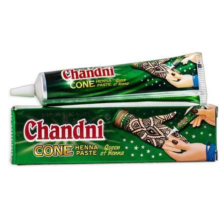 Black- Chandni Cone Henna  Henna in easy to apply tube 30 gm Tube