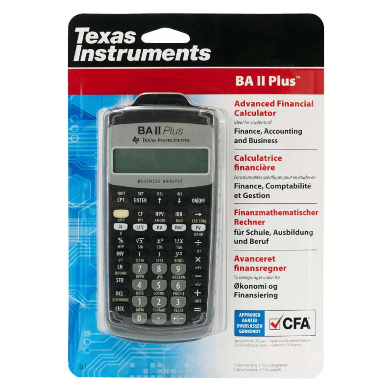 Texas Instruments BA ii Plus Financial Calculator