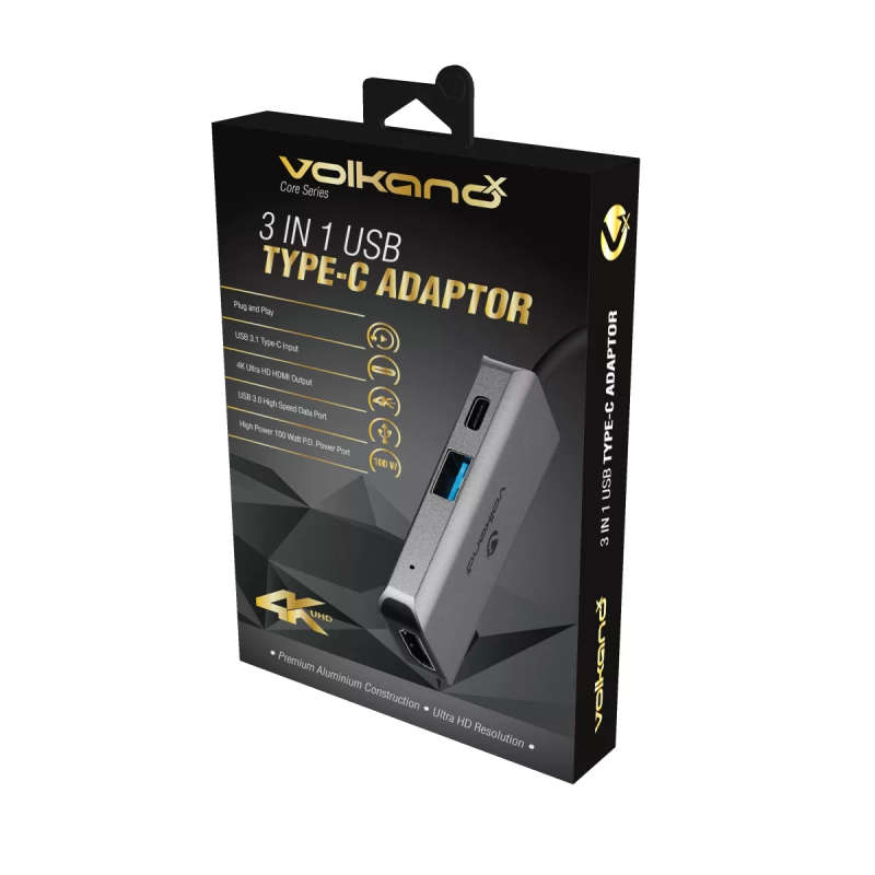 VolkanoX Core 3-in-1 Type-C Adaptor