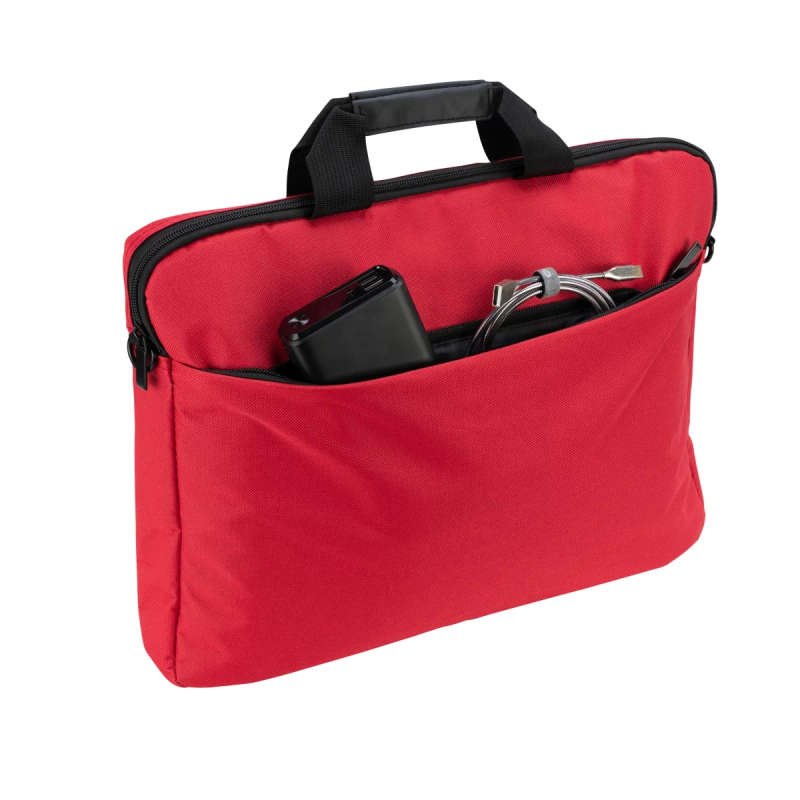 Eco 17" Laptop Shoulder bag. Red.