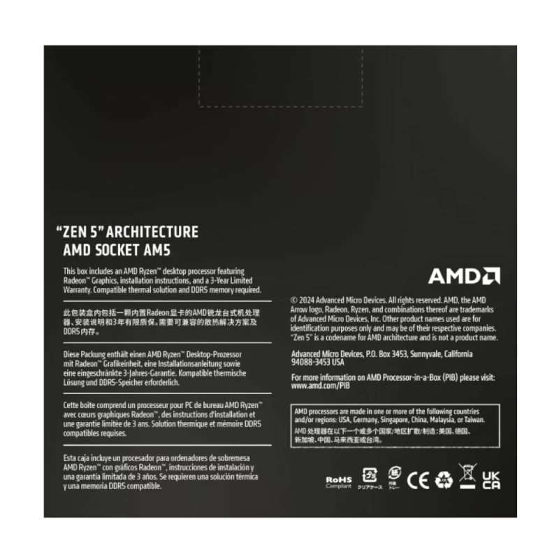 AMD Ryzen 9 9950X CPU - 16-Core Socket AM5 4.3GHz Processor