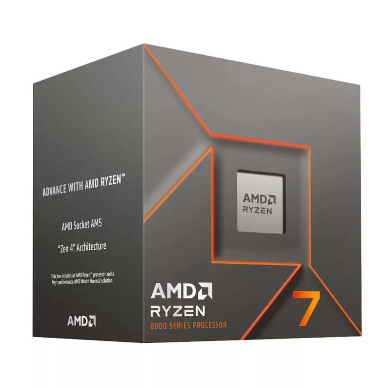 AMD Ryzen 8700F CPU - AMD Ryzen 7 8-core Socket AM5 5GHz Processor
