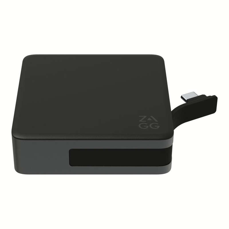 ZAGG 4-port USB Hub Black and Grey 
