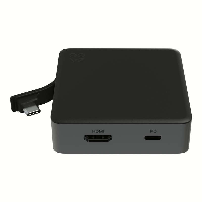 ZAGG 4-port USB Hub Black and Grey 