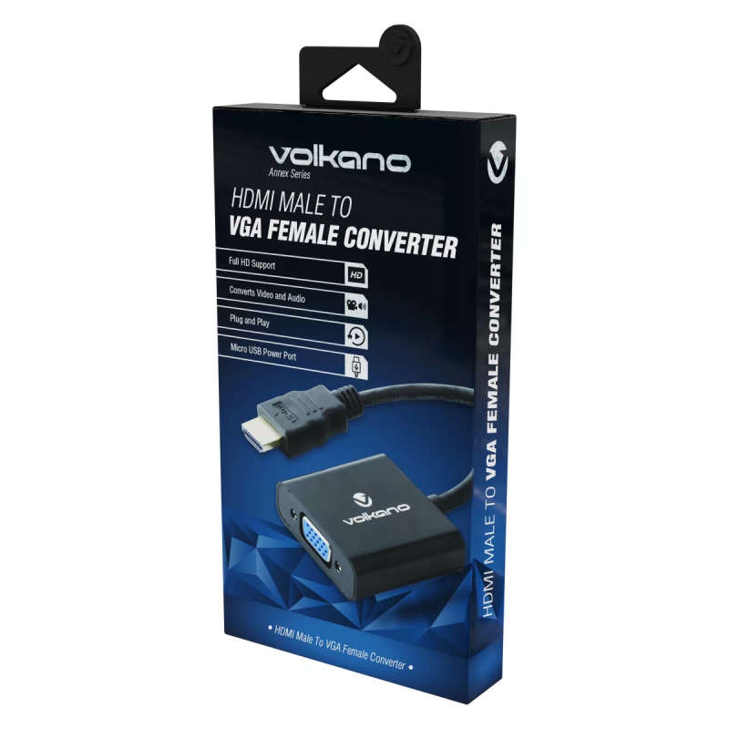 Volkano Annex Series HDMI Male to VGA Female Converter