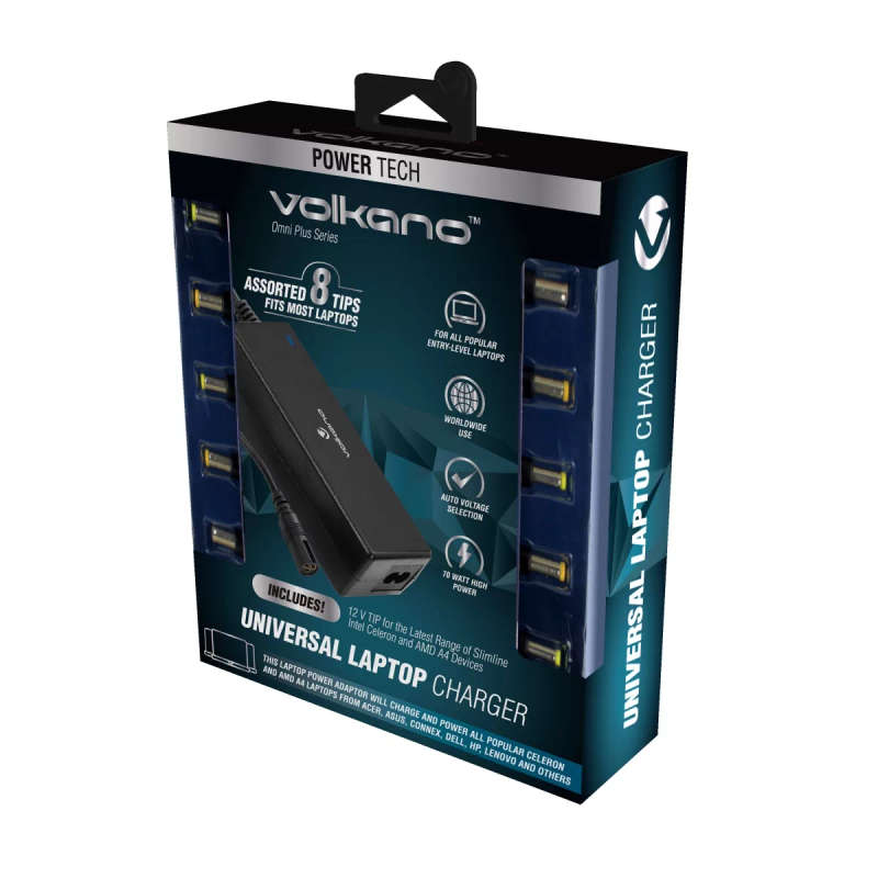 Volkano Omni Plus Universal 70W Notebook Charger