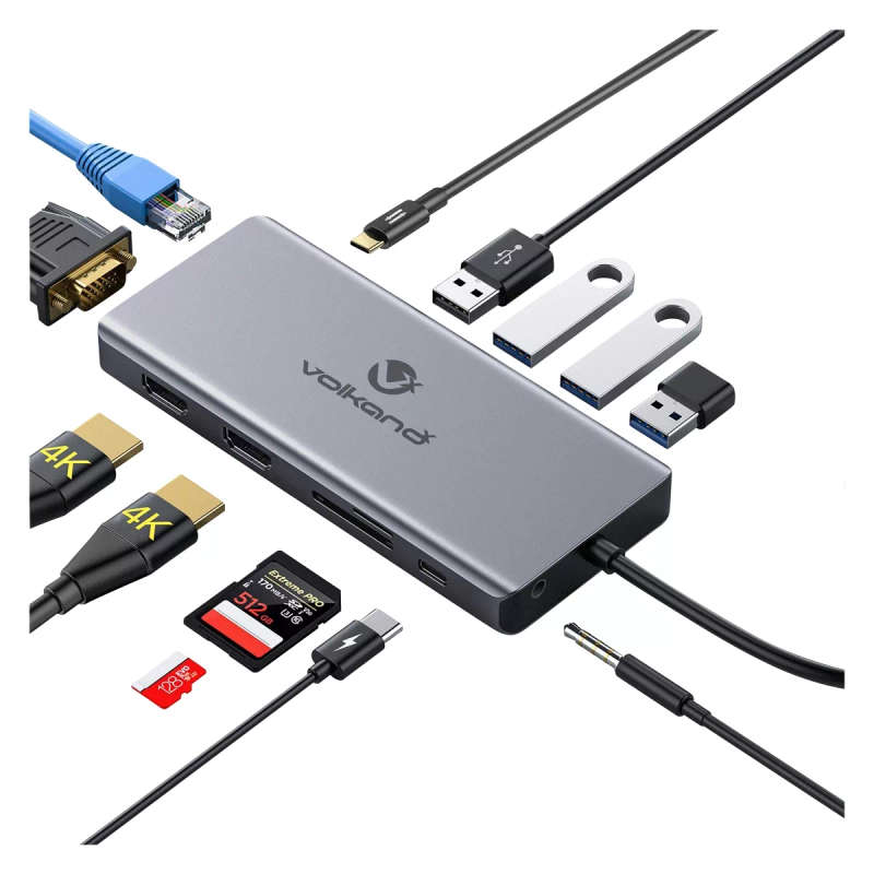 Volkano Core Multi Duo Series 13-in-1 Hub