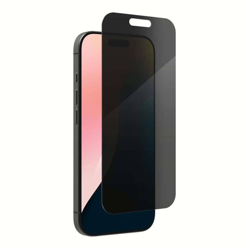 ZAGG Glass Elite Privacy Ultra-Strong Tempered Glass Screen Protector for iPhone 16 Pro
