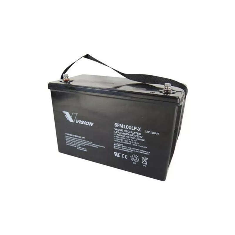 Vision 100Ah 12V Deep Cycle AGM (eXtra Heavy Duty 6FM100Z-X)