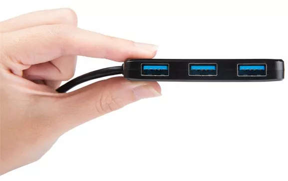Transcend HUB2 Black 4-port USB 3.0 Hub