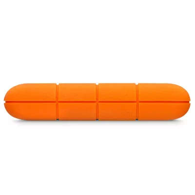 LaCie Rugged Mini 1TB Orange and Silver External Hard Drive