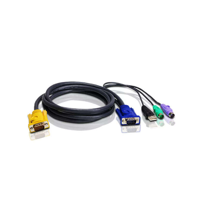 ATEN 2L-5303U USB KVM Cable with 3-in-1 SPHD and Audio 3m