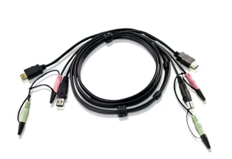 Aten 1.8m USB HDMI to DVI-D KVM with Audio Cable
