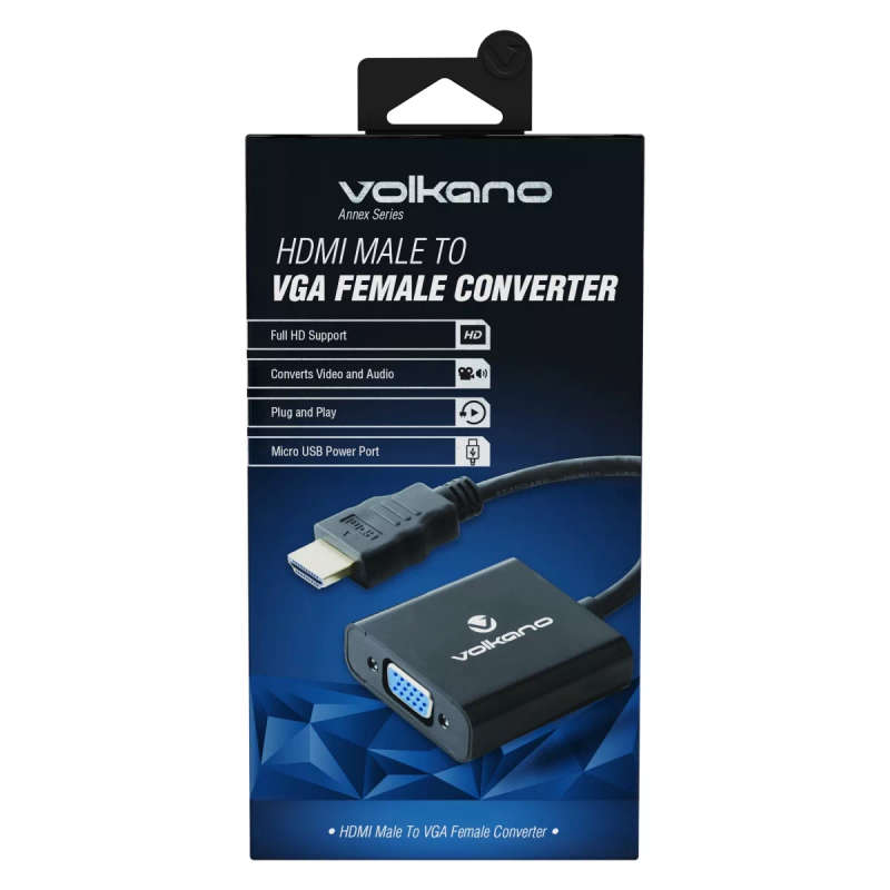 Volkano Annex Series HDMI Male to VGA Female Converter